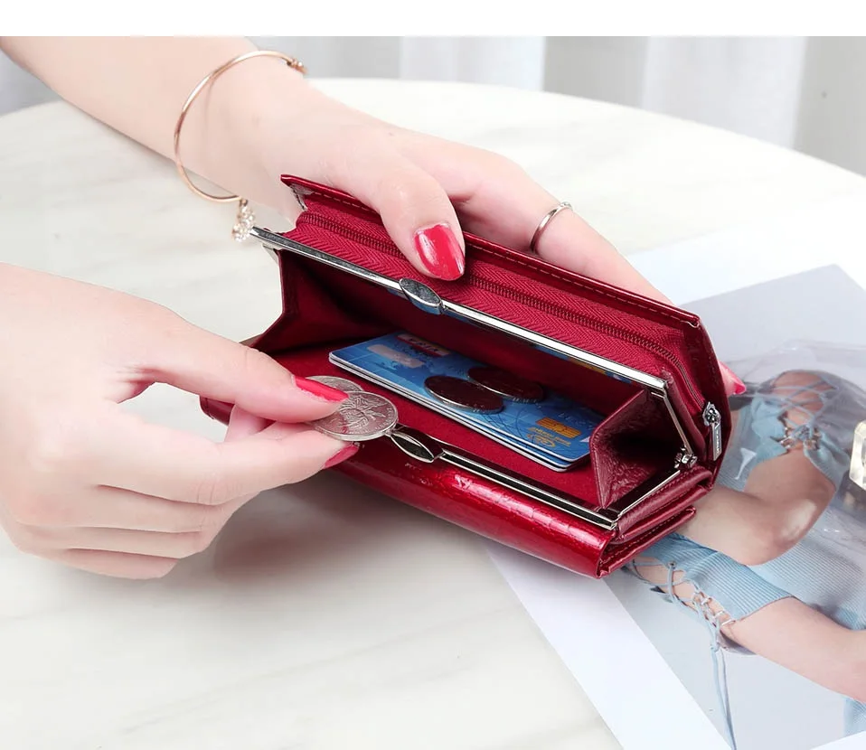 Women Wallet Small Short Genuine Leather Wallet Female Alligator Hasp Coin Purse Women Purses Mini Womens Wallets And Purses-AE2155-010