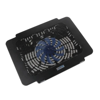 

Laptop Cooler Cooling Pad Base Big Fan USB Stand For 14 Inch LED Light Notebook