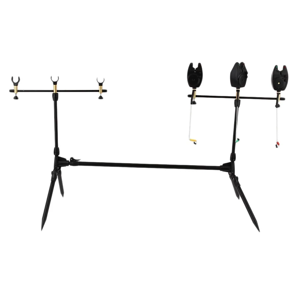 

Multipurpose Carp Fishing Alarms With Swing Indicators 3pcs Bite Alarms+1 Rear Rod Rests & Green Carry Case Set Fishing Tools