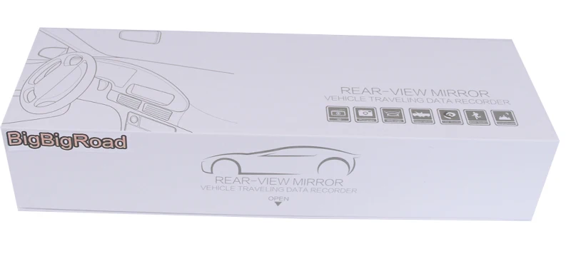 BigBigRoad зеркало автомобиля DVR для buick enclave Regal Lifan 820x5x6x8 650x70 530 520 двойной Объективы фотоаппаратов видео регистраторы DashCam