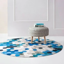 Ins Средиземноморский шик нордическая гостиная ковер коврик с геометрическим орнаментом синий кухонный прикроватный коврик Современный Полосатый плед Дания дизайн
