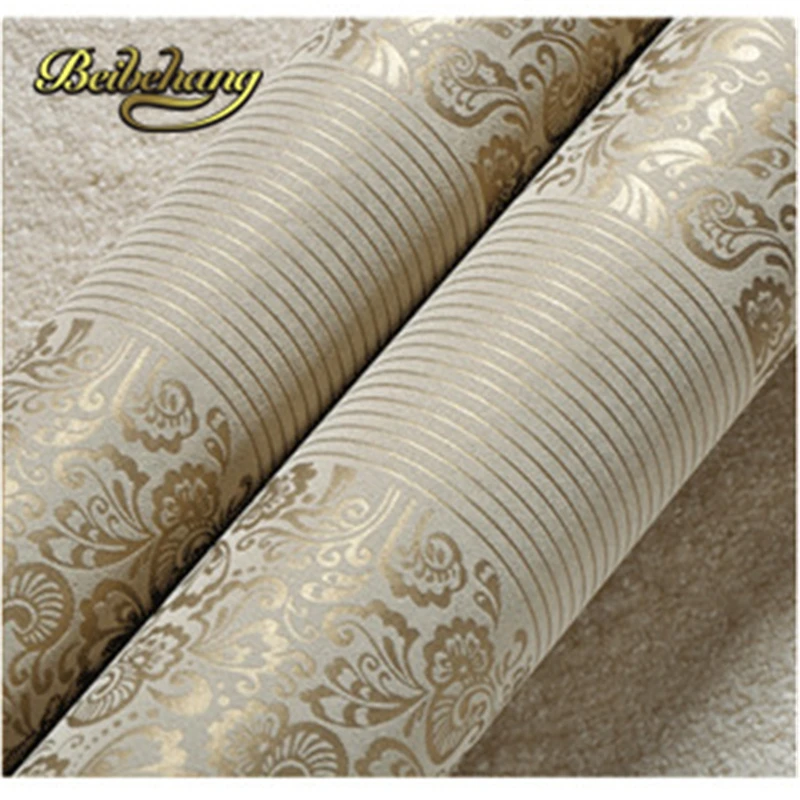 beibehang Modern minimalist vertical stripes flocking 3D stereoscopic study bedroom living room wallpaper shop for the corridor beibehang Modern minimalist vertical stripes flocking 3D stereoscopic study bedroom living room wallpaper shop for the corridor