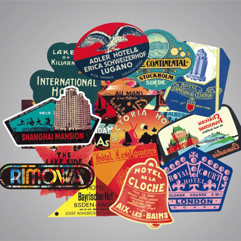 56 قطعة/المجموعة الدولية هوتلي سيارة ملصقات الأمتعة بارد ملصقات للأطفال الأطفال الأمتعة الدفتري المحمول ملصقات Y180739