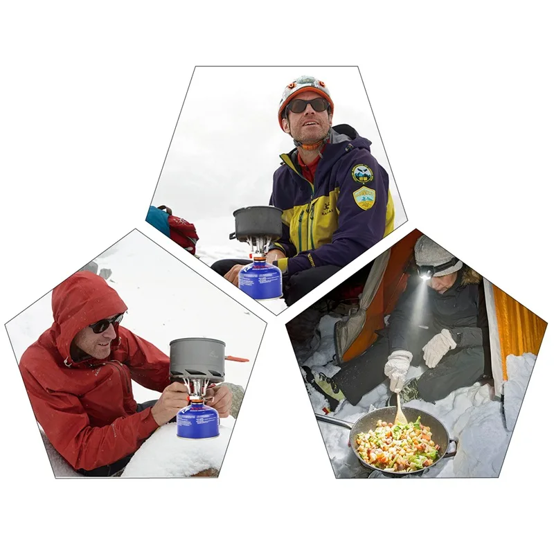 Наружная портативная походная посуда 7 шт. набор походная альпинистская походная посуда для печи кастрюля миска набор вилок