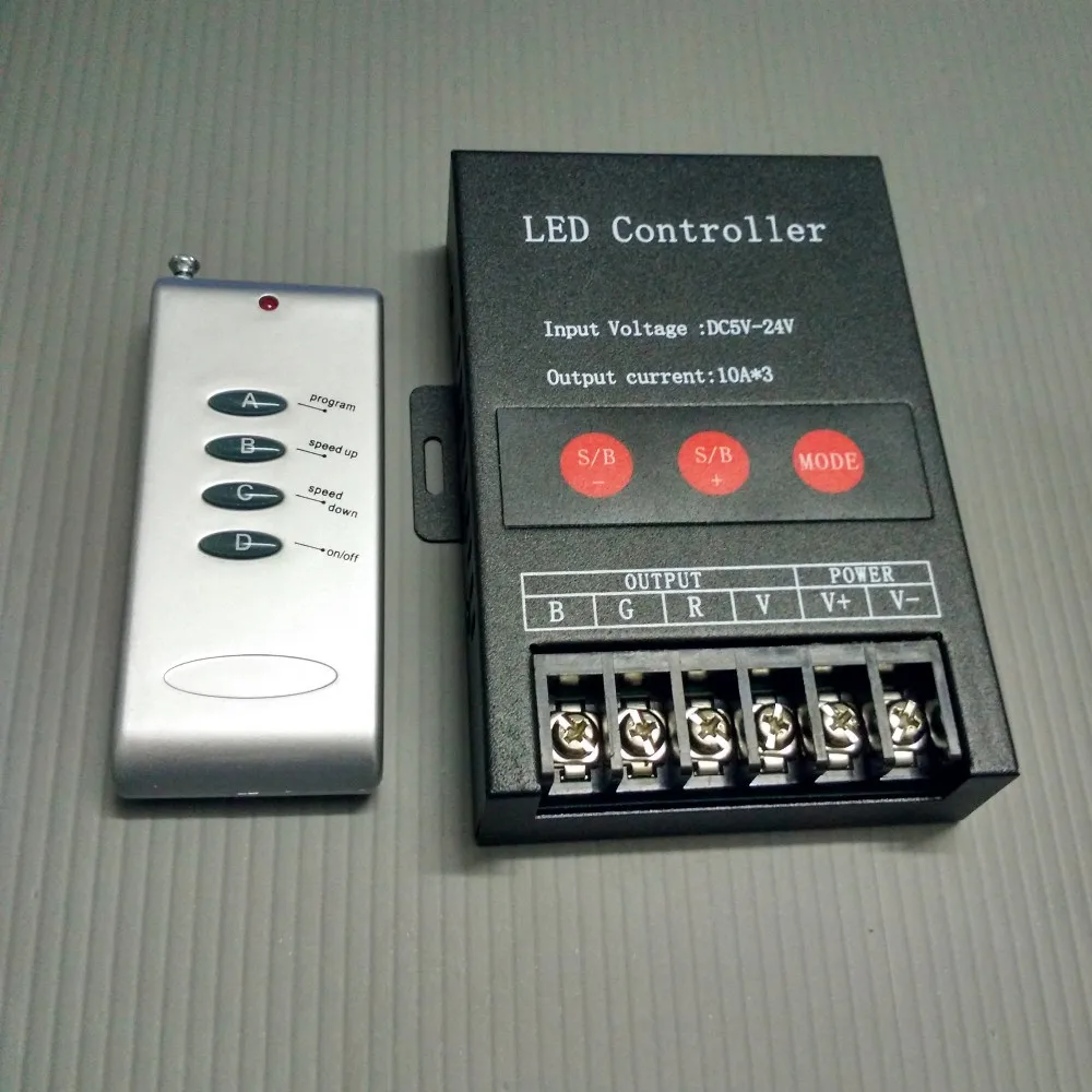 

10*3A 30A LED RGB Controller 3 channels 5V/12V/24V Input for 5050 3528 2835 rgb led strip , free shipping