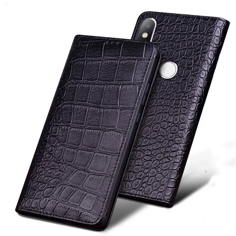 

For Xiaomi Mi Max 3 Case Luxury Original Brand Genuine Crocodile Leather Phone Cases for Xiaomi Mi Max3 6.9 Inch