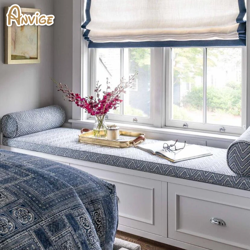 

Classic/Flat Roman Shade With Chain Mechanism Customized Blackout/Light Filtering Curtain Roman Blinds Roman Shades