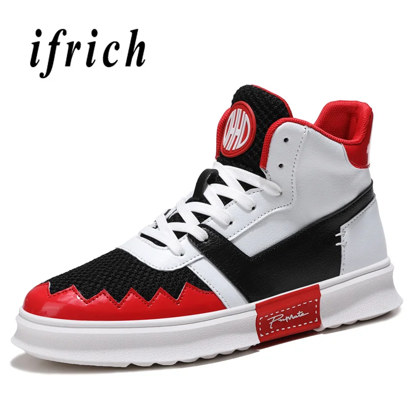 Новые Классные кроссовки для скейтбординга Мужские красные белые спортивные туфли для мужчин удобная обувь для скейтбординга мужские