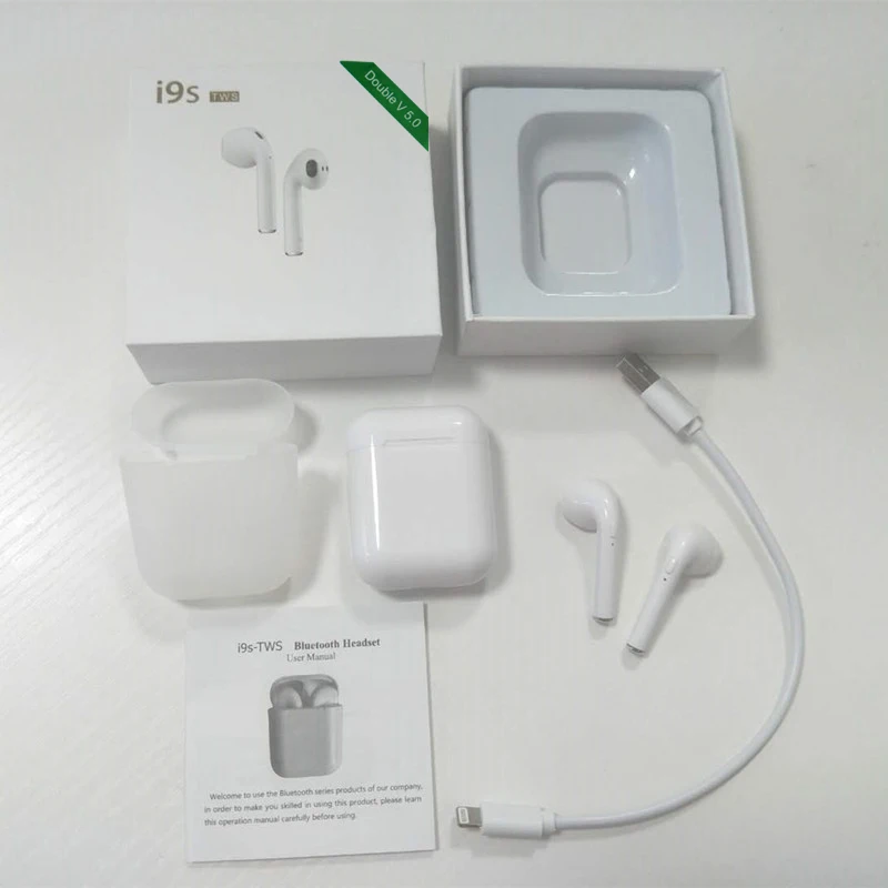 Newest i9S TWS Wireless Earphones Protable Bluetooth Earbuds for IPhone X 8 7 Plus Android Phones Huawei phone