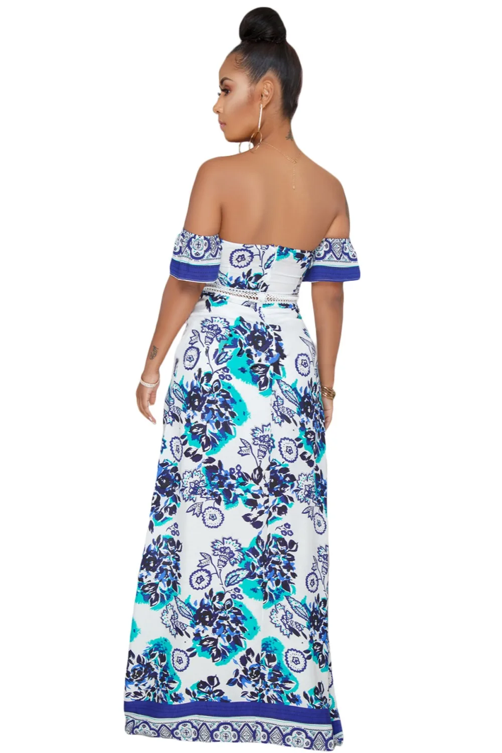 Elegant-Blue-Floral-Print-Off-Shoulder-Maxi-Dress-LC610166-1-2
