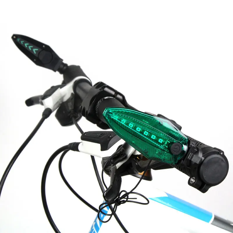 Perfect 2in1 Bicycle LED turn lights with bike alarm 1pair bike turn signals USB rechargeable lamp waterproof MTB road cycling handlebar 1