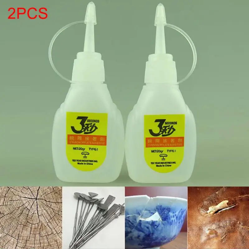 

Epoxies 1Pcs SuperGlue Instant Quick-drying Glue Cyanoacrylate Adhesive Strong Bond Fast For Leather Rubber Metal Wood Glue