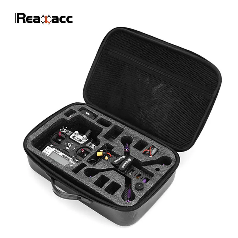 

Realacc PVC Handbag Backpack Carrying Bag Case Suitcase Box For Eachine Wizard X220S RC Quadcopter FPV Drone with Sponge
