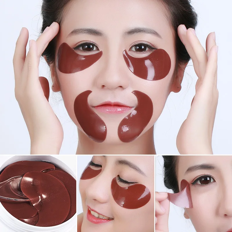Daralis 60 шт. красный женьшень коллагеновые патчи для глаз Eye Mask Crystal патч под против