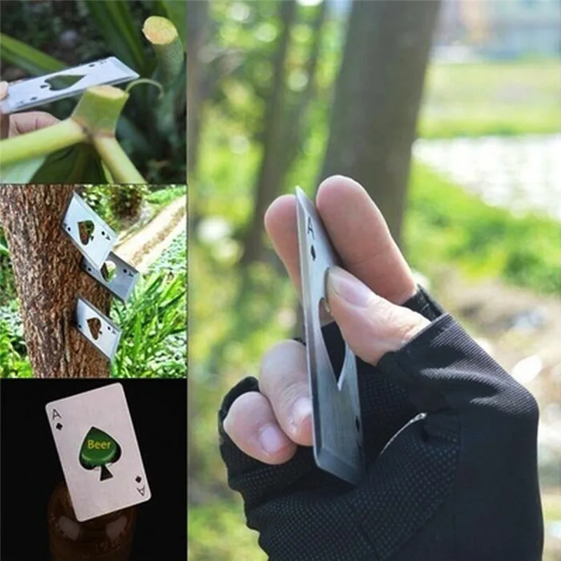 

Hot Sale Poker Beer Bottle Opener High Quality Steel Personalized Funny Bottle Openers of Spades Bar Accessories Drop Shipping