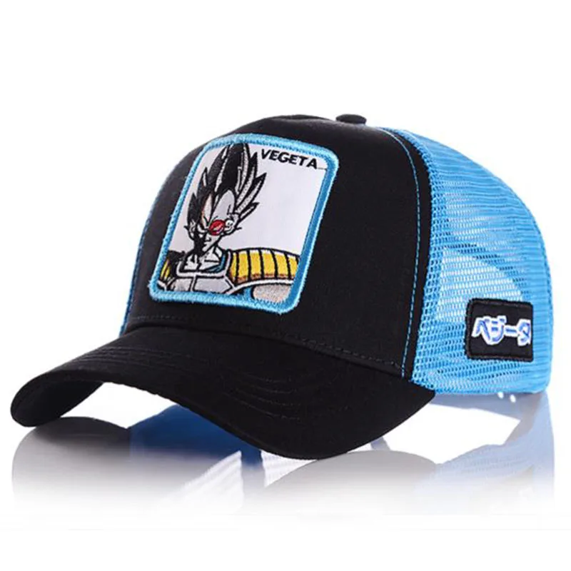 Cartoon Anime Dragon Ball Baseball Caps Men Women Snapback Hip Hop Cap Summer Breathable Mesh Trucker Hat Dad Hats - Цвет: D