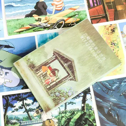 30 шт. милые открытки с Китом s Hayao Miyazaki масло открытка картина милая мультяшная