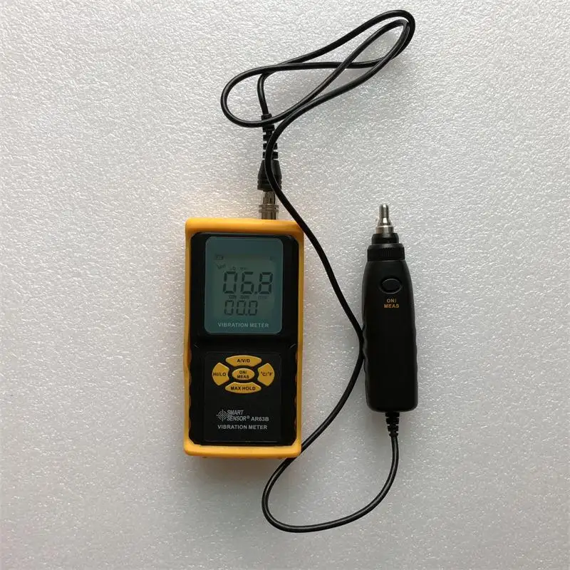 Precision Vibration Meter Vibration Tester AR63B 0.1199.9m/s2 0.0011