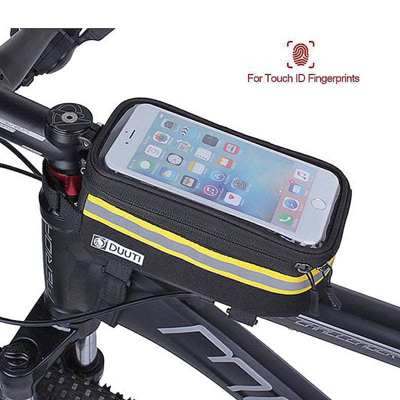 Bicycle Bag Waterproof Touch Screen Phone Mount Holder Cycling Frame