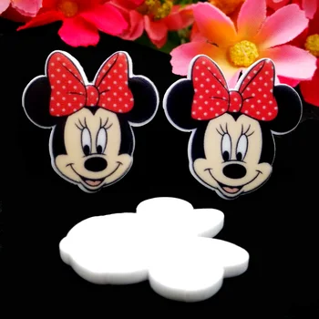 

40pcs/Lot 30x28mm Planar Resin Cabochons Flat Back Scrapbooking Flatback Hair Bow Center Decoration Crafts