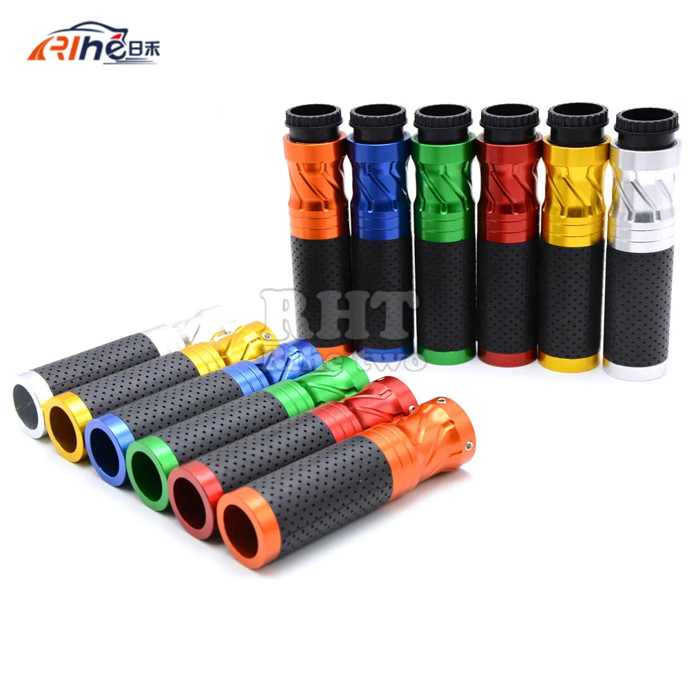 

Universal 7/8" Handle Bar Motorcycle CNC Aluminum Handlebar Hand Grips For suzuki gsxr 600 sv650 intruder bandit 600 gsr 750