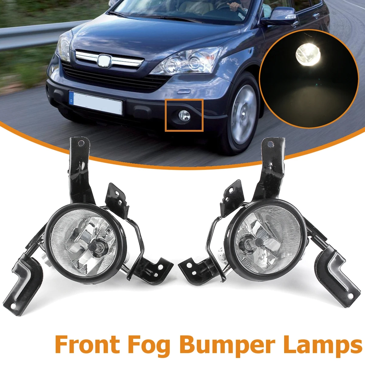FOR HONDA CRV 2007 2008 2009 RE1 RE2 RE4 33951-SWA-H01 33901-SWA-H01 1Pair Glass Front fog lamp bumper Lights foglight цена FOR HONDA CRV 2007 2008 2009 RE1 RE2 RE4 33951-SWA-H01 33901-SWA-H01 1Pair Glass Front fog lamp bumper Lights foglight цены онлайн