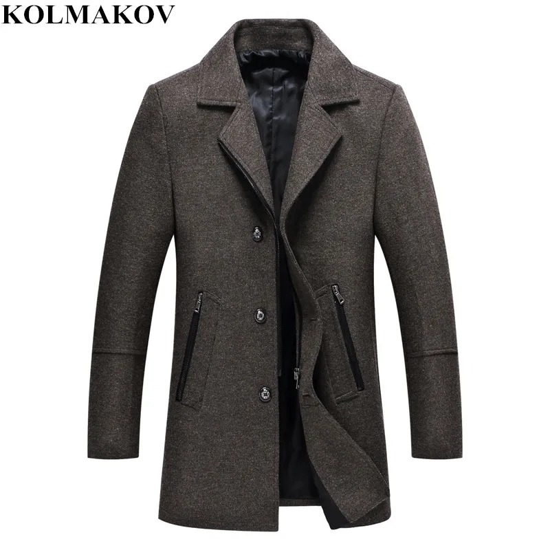 Мужская шерстяная куртка KOLMAKOV дизайнерские шерстяные пальто верхняя одежда для