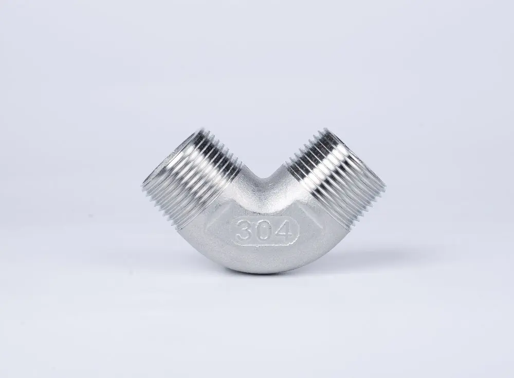 304 колено из нержавеющей стали 90 градусов наружная x резьба BSPT 1/4 &quot3/8&quot 1/2 &quot3/4&quot