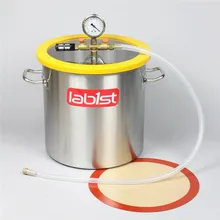 5,5 галлон(21 литр) 300 мм 11," вакуумная дегазационная камера из нержавеющей стали для концентратов, силиконов и смол, поликарбонатная крышка