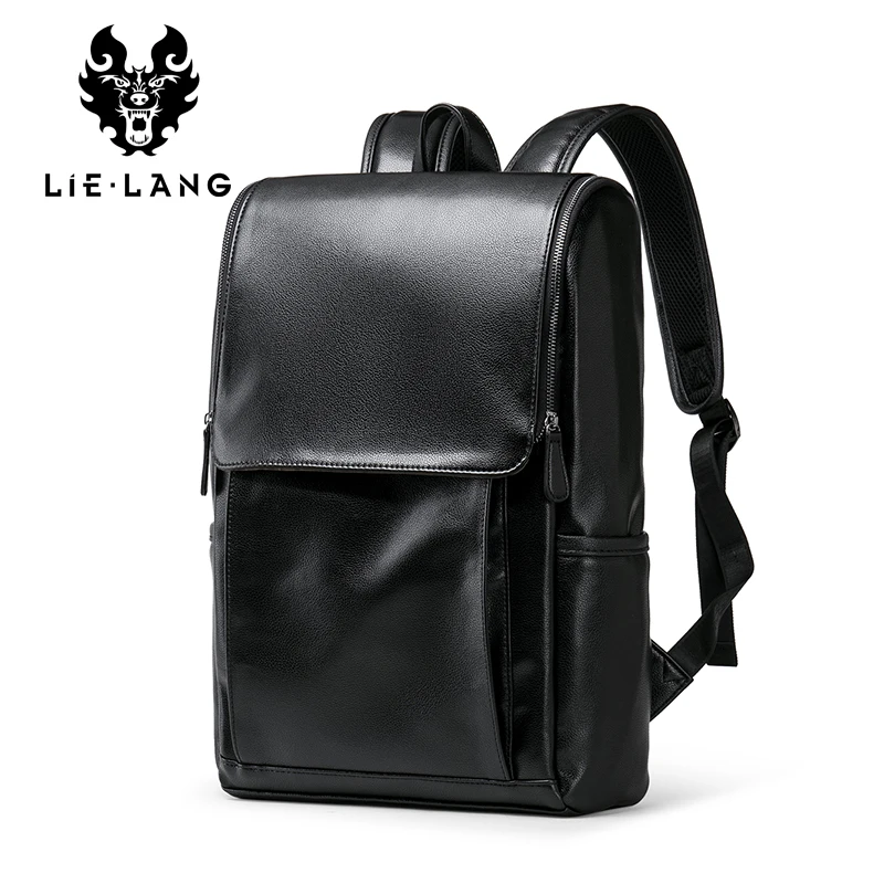 

LIELANG Backpack Travel Bag Black Backpack School Bag Male Daypack 2019 New Casual Backpack Shoulder Bags Men Leather backpack