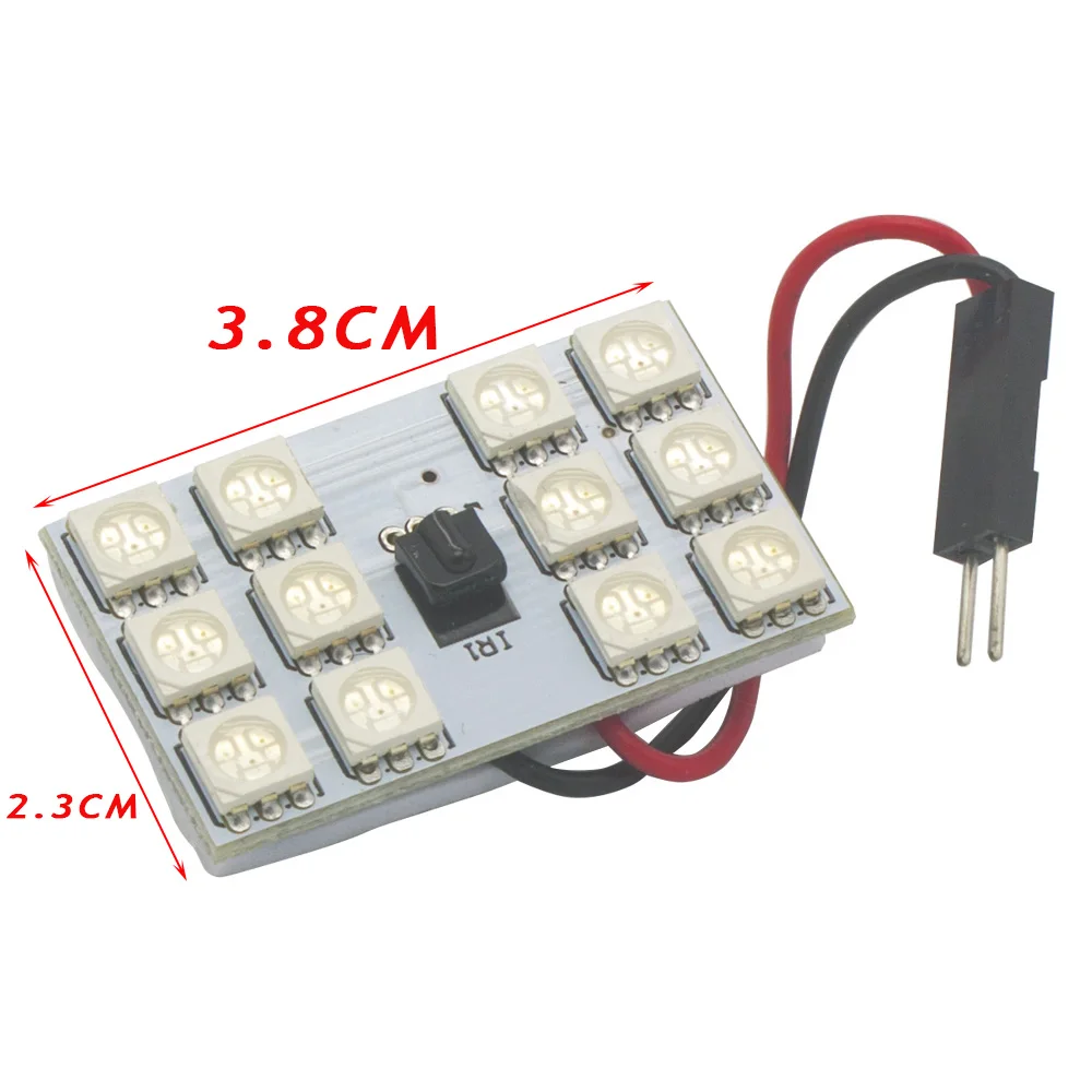2 предмета в комплекте 12/15/24/36x5050 SMD Светодиодная панельная лампочка Цвет Фул