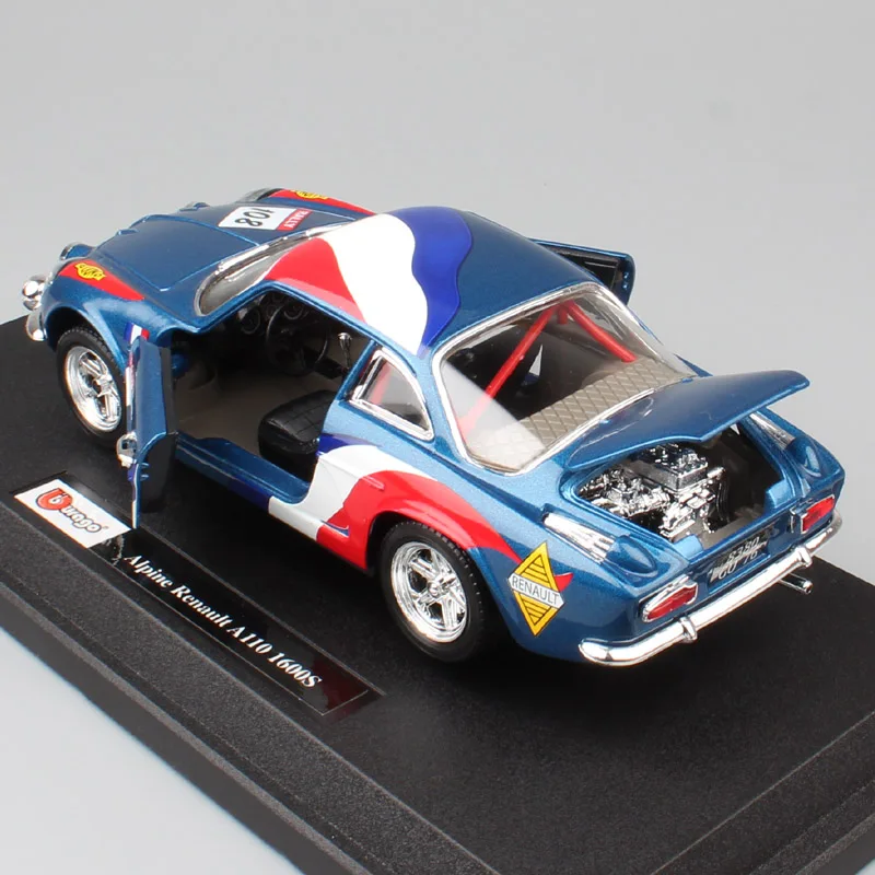 1:24 Масштаб RENAULT Alpine A110 1600 S ралли Гоночная машина № 108 литье wrc модели и автомобили авто автомобили игрушки реплики для детей