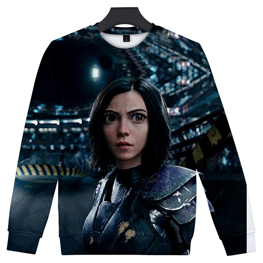 Alita Battle Angel 3D с принтом и О-образным вырезом для женщин/Мужская модная одежда