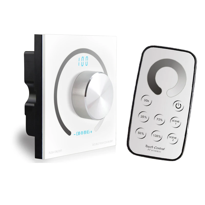 New K1 Led Dimmer 12V Dimming PWM Controller 12V 24V Wall Mount Knob