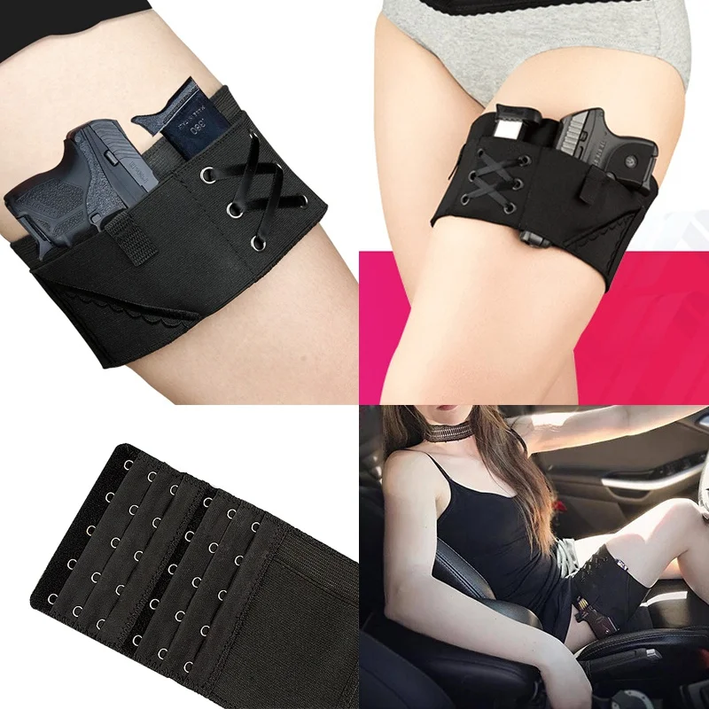 New Holster Black Holsters Thigh Sexy Woman Tactical Gun Garter Case for Weapons for PT-22. 22 caliber Tcp. 380 Revolver Bag