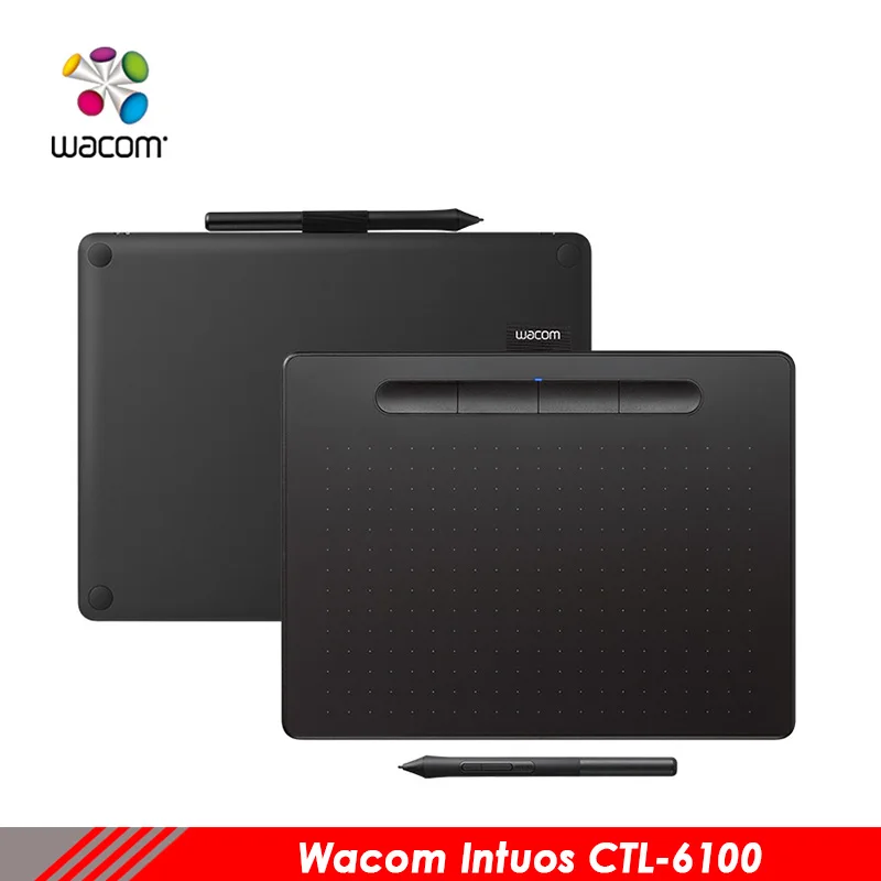

Wacom tablet CTL-6100 intuos hand-painted board computer drawing board electronic PS tablet Auxiliary design tablet