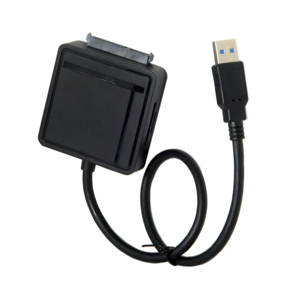 Адаптер с 2 портами USB 3 0 на SATA 5 дюйма и кардридером SD TF для ноутбука