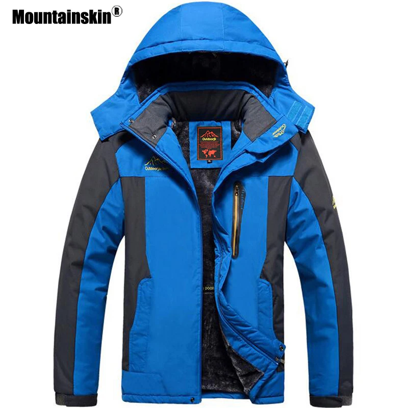 Мужская теплая куртка Mountainskin черная Водонепроницаемая Повседневная Верхняя