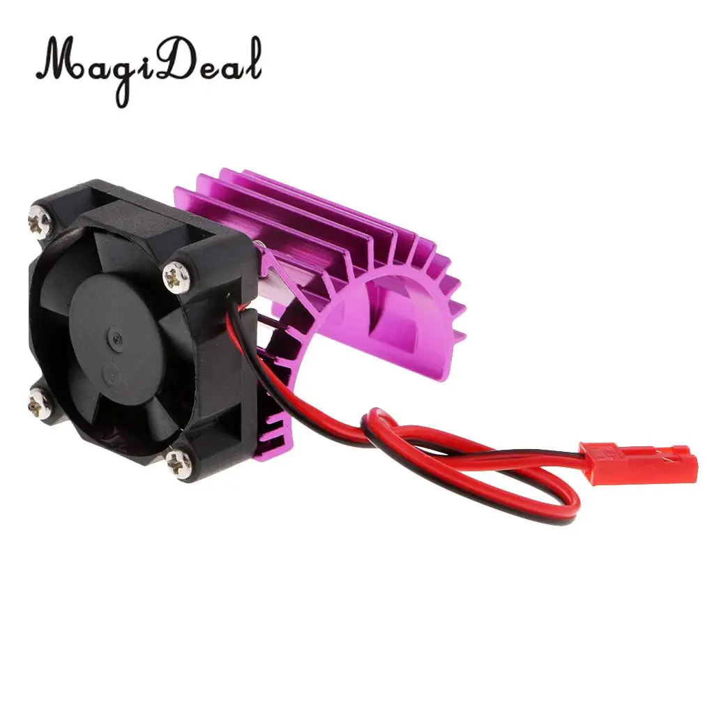 RC Car Accessories Aluminum Heat Sink with Cooling Fan for 24-28mm Size Brushless Motor and 370/380 Motor