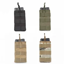 Открытый камуфляж тактический Один Подсумок для журналов военная армия прикрепить к Молле жилет или охота большие сумки картридж сумка на застежках