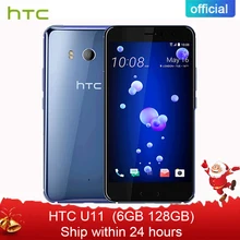 Official Original HTC U11 6GB RAM 128GB ROM 4G LTE Octa Core Snapdragon 835 IP67 Waterproof 5.5'' Dual Camera Smart Cellphone