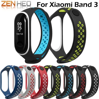 

Watchbands for Xiaomi Mi Band 3 Sport Strap watch Silicone wrist strap For xiaomi mi band 3 accessories bracelet Miband 3 Straps
