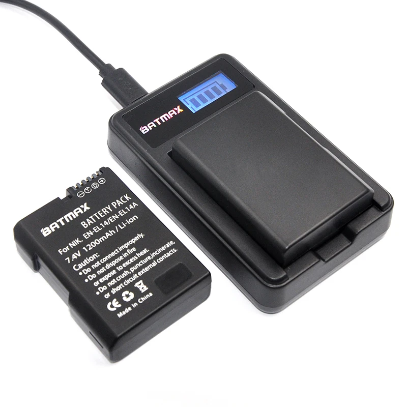 2x EN-EL14 EN-EL14a ENEL14 EN EL14 EL14a Battery Bateria + LCD USB Charger for Nikon D3100 D3200 D3300 D5100 D5200 D5300 P7000 2x EN-EL14 EN-EL14a ENEL14 EN EL14 EL14a Battery Bateria + LCD USB Charger for Nikon D3100 D3200 D3300 D5100 D5200 D5300 P7000