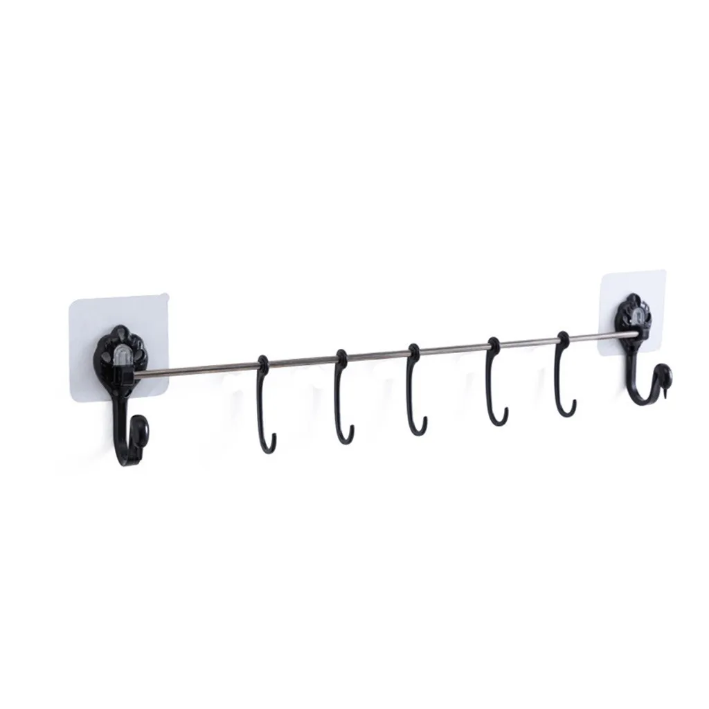 

Kitchen Wall Hook Crochet Hanger Kitchen Utensils Rack Holder Ceiling Wall Cabinet Hanging Rod Storage Organizer Cocina Cozinha
