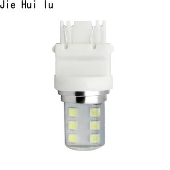

1Pcs Auto LED Bulb T25 2835 SMD Blink Silicone Shell 3157 12 Chips Cold White Color 580 W21/5W W3x16q Car Light Lamp