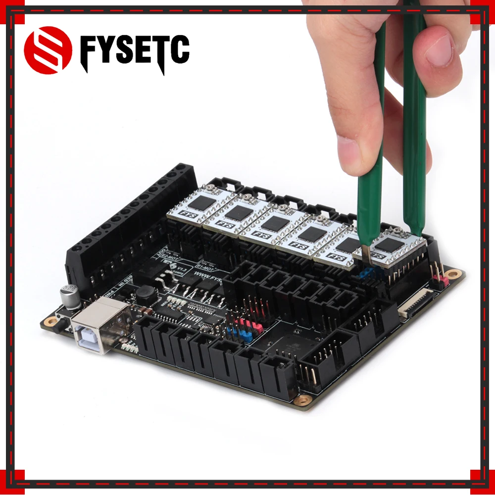 Драйвер шагового двигателя FYSETC TB67S109 6 шт. + плата F6 V1.3 системная все в одном для