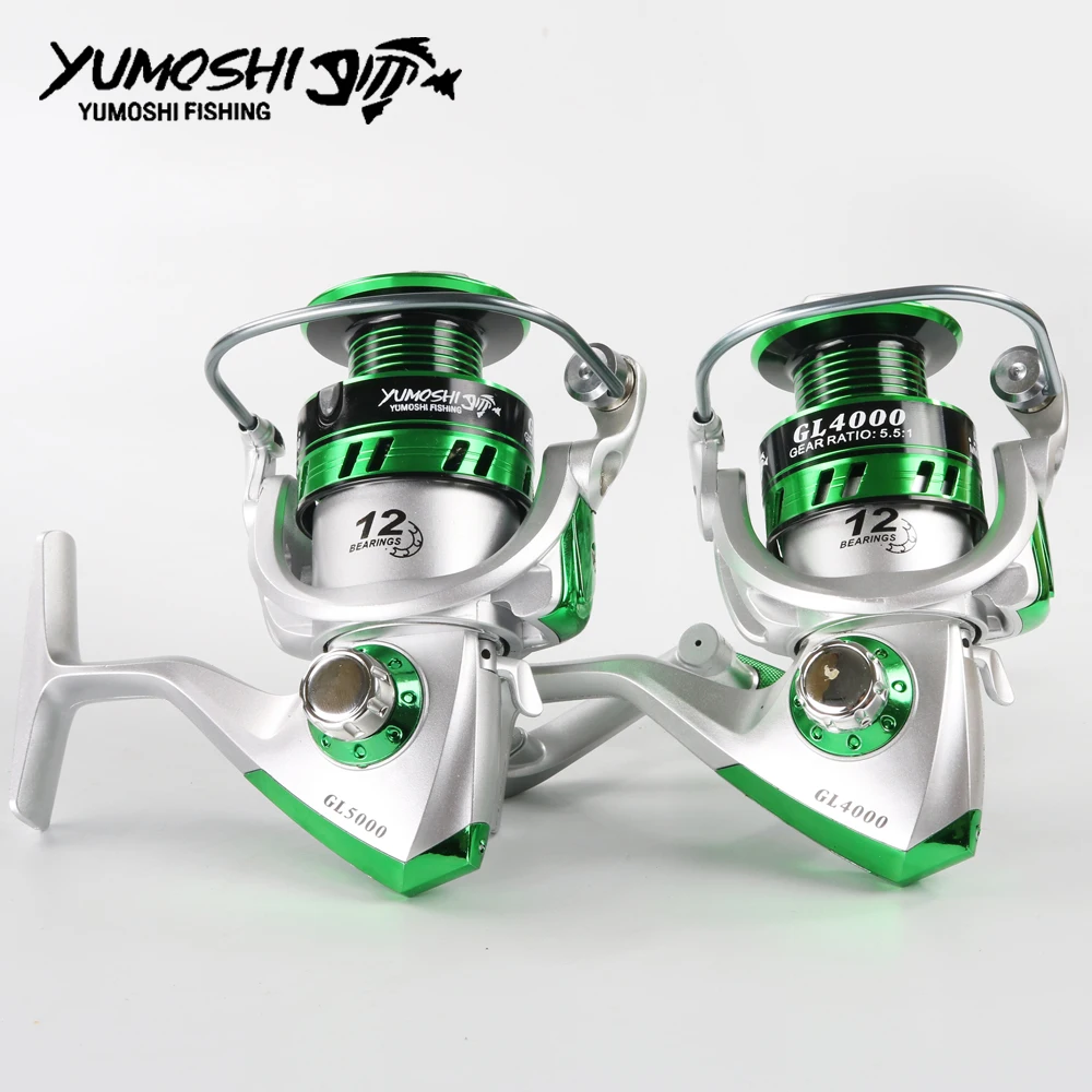 Рыболовная катушка Yumoshi для ловли карпа 12BB соотношение 5 5: 1 больших