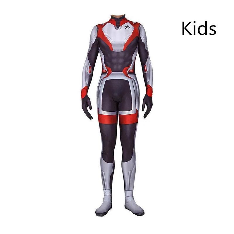 Avengers Endgame Quantum Realm Cosplay Costume Superhero Captain America Captain Marvel Zentai Bodysuit Suit Jumpsuits Vingadore