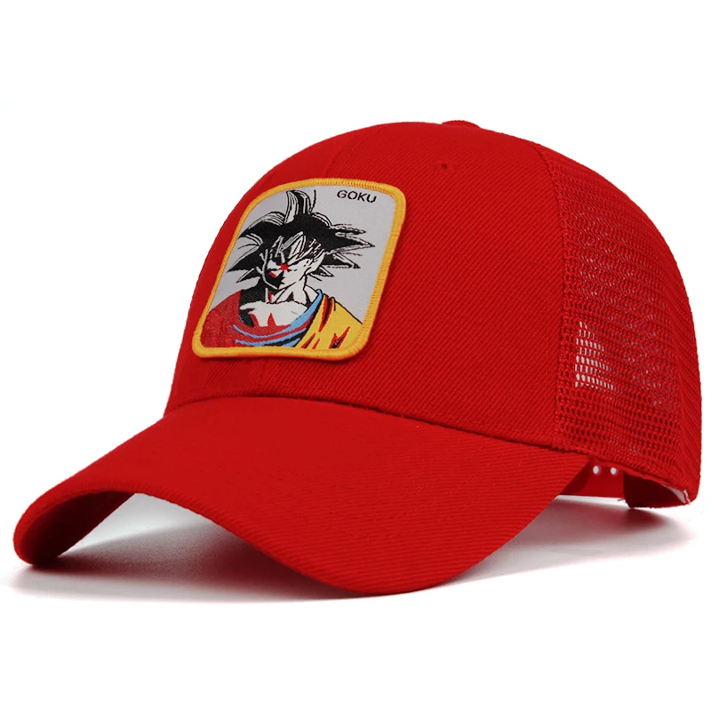 Гоку сетчатая шапка Dragon Ball Z Snapback BULMA хлопок Saiyan Бейсбол кепки для мужчин женщин хип хоп дальнобойщик папа шляпа лето дропшиппинг