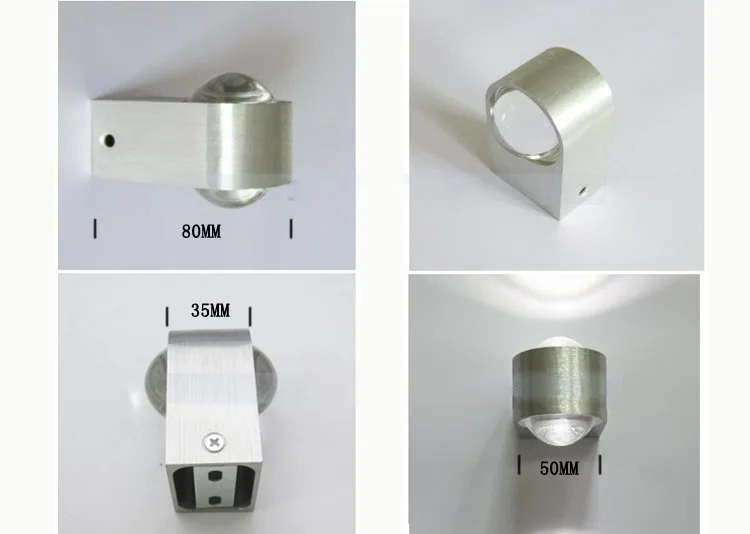 Material de Alumínio Abajur de Acrílico v para Cima e para Baixo Indoor 2 w Led Wall Lâmpada Ac110v e 220 Arandela Quarto Decorar Luz da Parede 6 Cheap light barrier